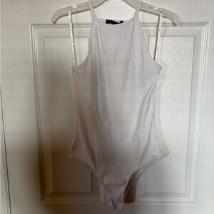 Forever 21 White High neck bodysuit